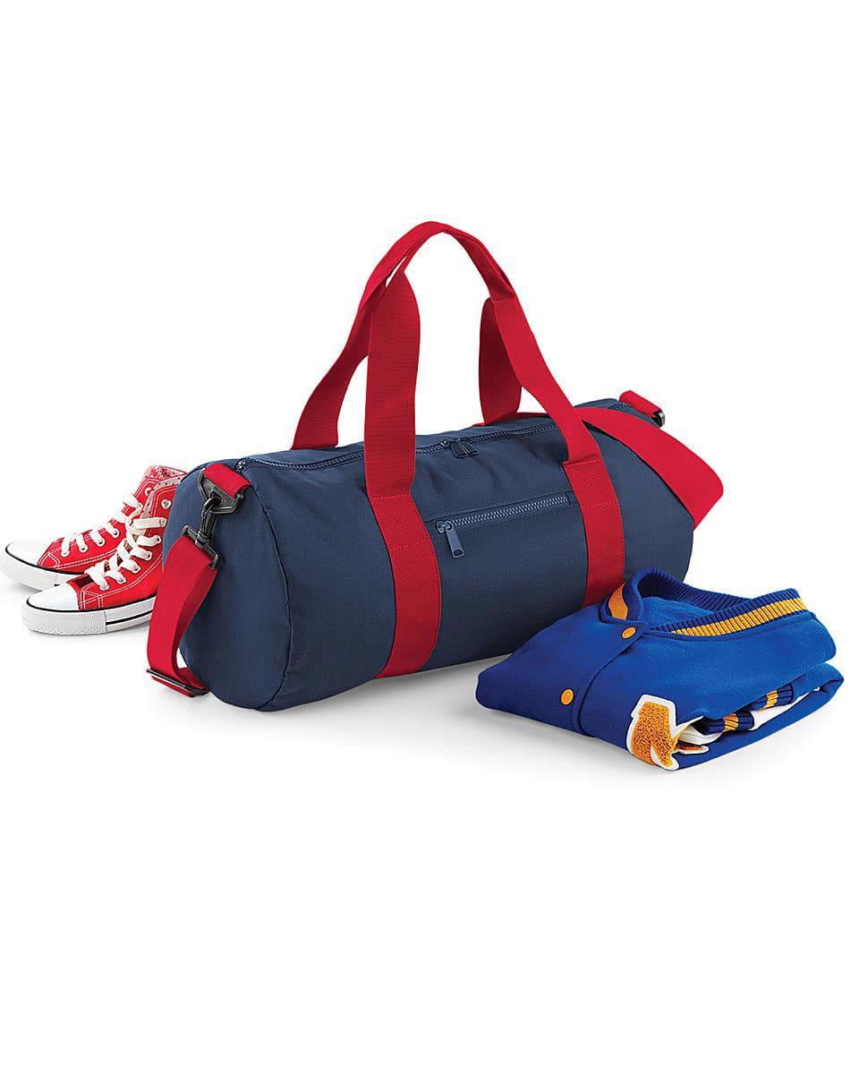 Bagbase Original Barrel Bag in French Navy / Classic Red (Product Code: BG140)