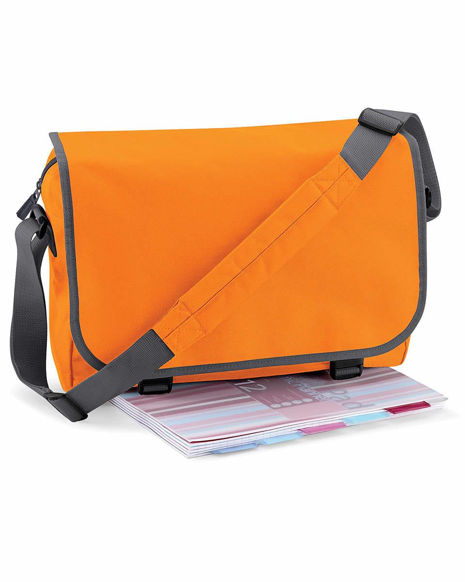 Bagbase Messenger Bag in Orange / Graphite Grey (Product Code: BG21)