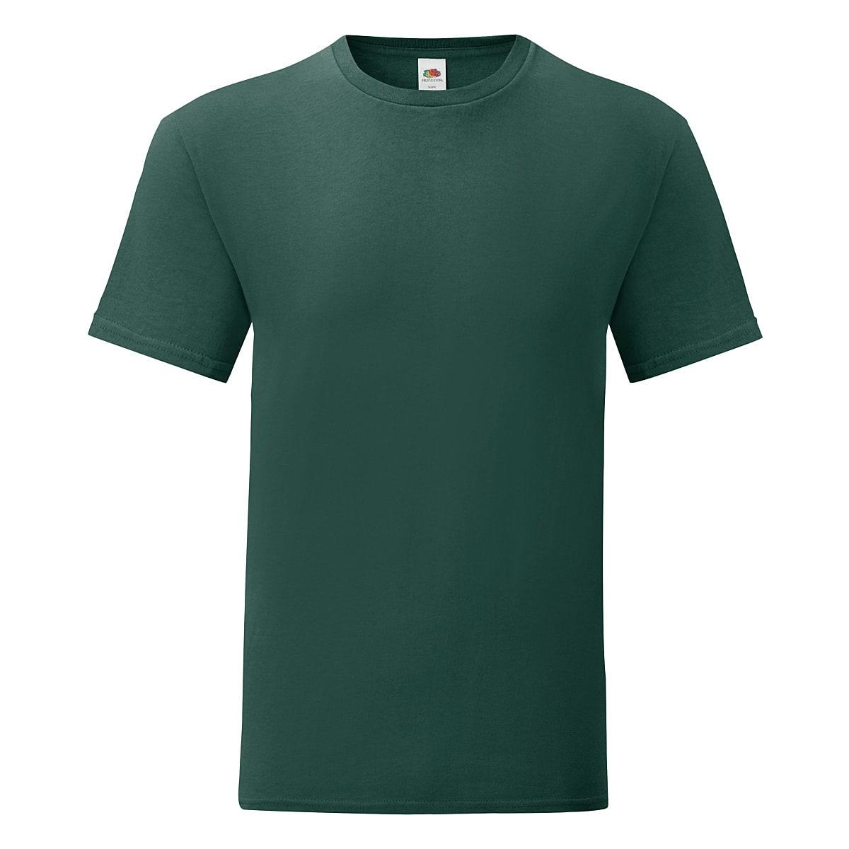 Fruit Of The Loom Mens Iconic T-Shirt in Forest Green (Product Code: 61430)