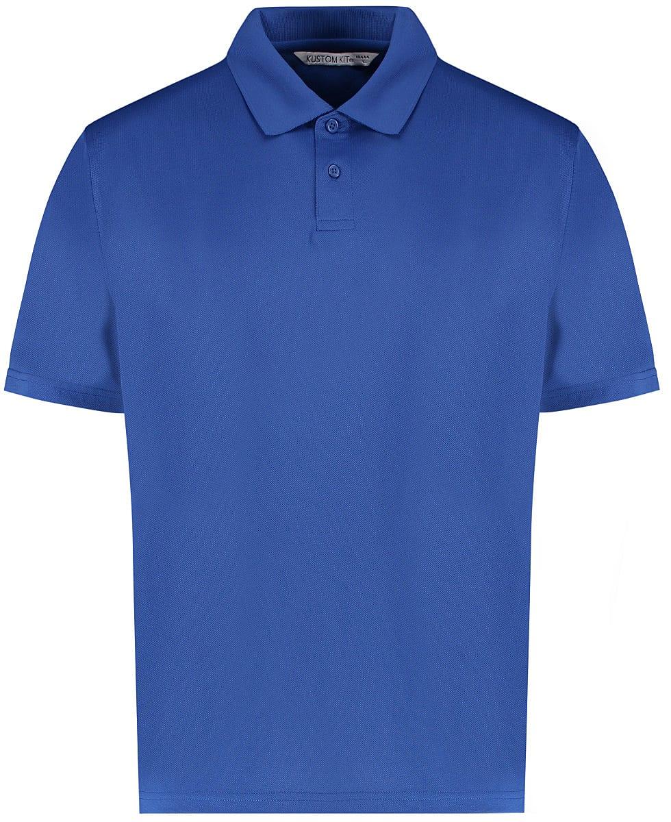 Kustom Kit Mens Cooltex Plus Pique Polo Shirt in Royal Blue (Product Code: KK444)