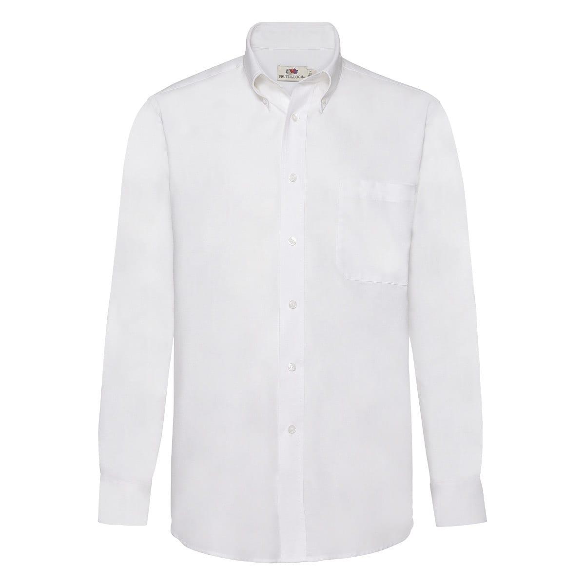 Fruit Of The Loom Mens Long-Sleeve Oxford Shirt | 65114 | Workwear ...