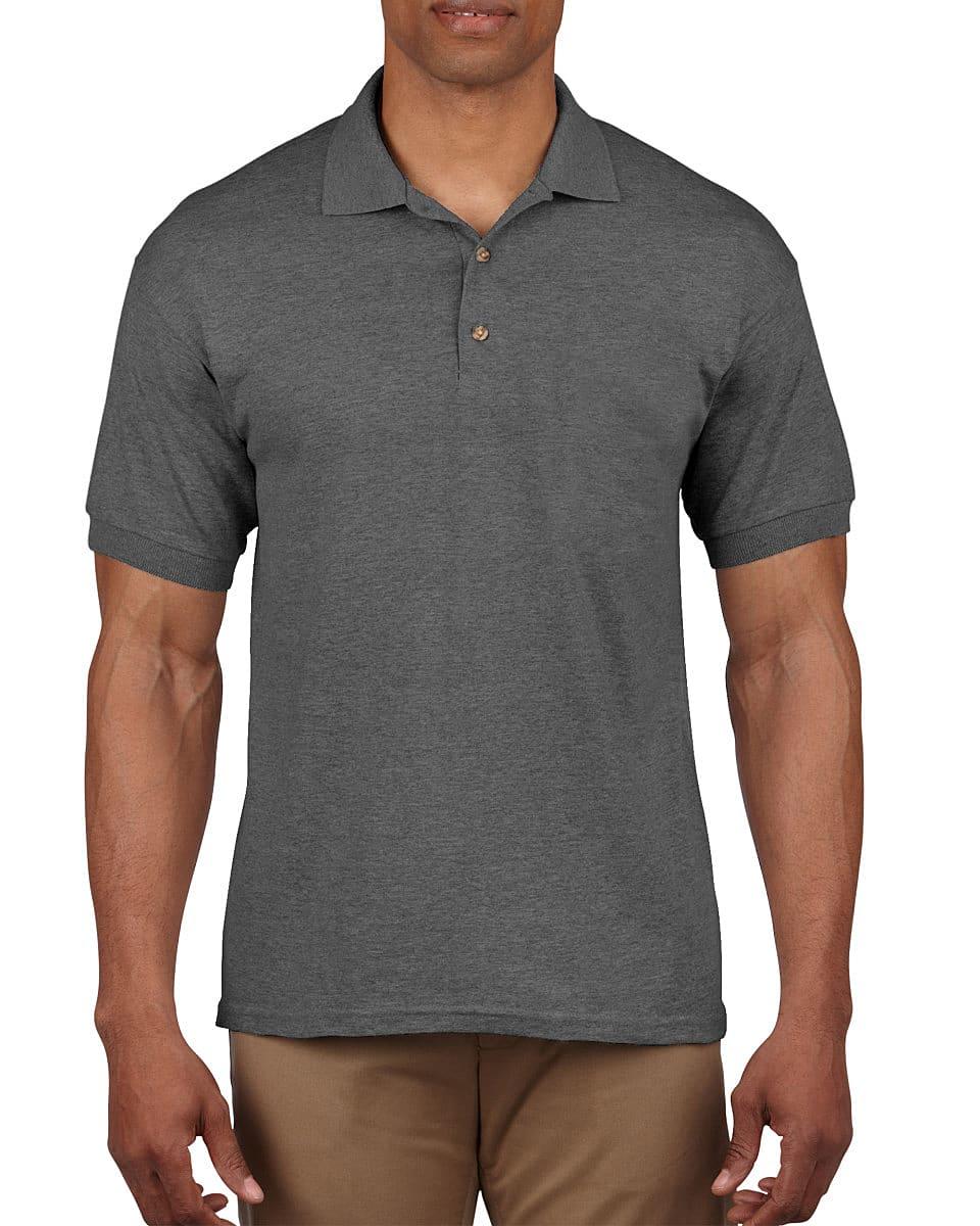 Gildan Ultra Cotton Pique Polo Shirt in Dark Heather (Product Code: 3800)