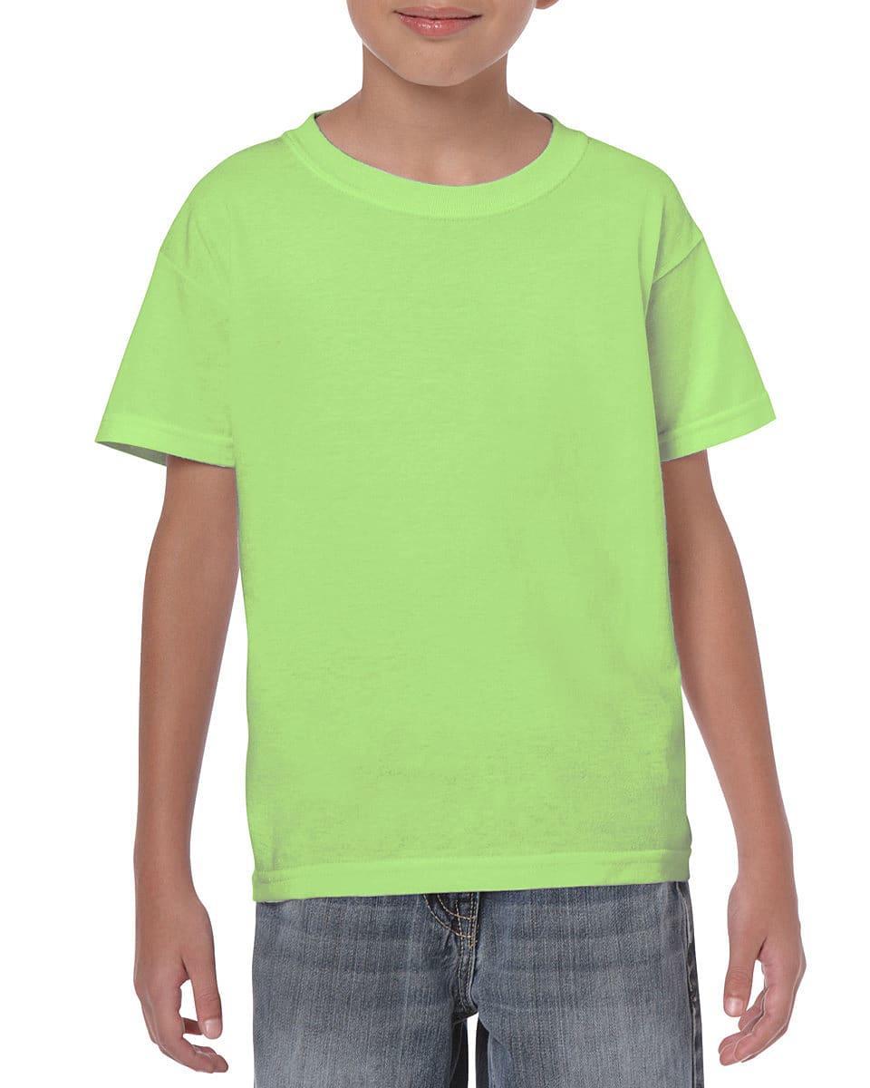 Gildan Childrens Heavy Cotton T-Shirt in Mint Green (Product Code: 5000B)