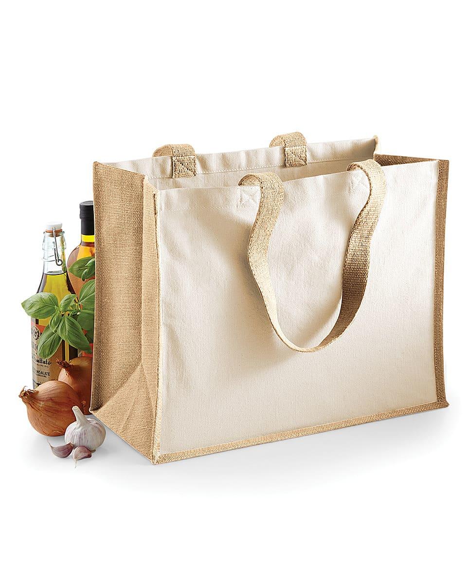 Westford Mill Printers Jute Cot Shopper in Natural (Product Code: W422)