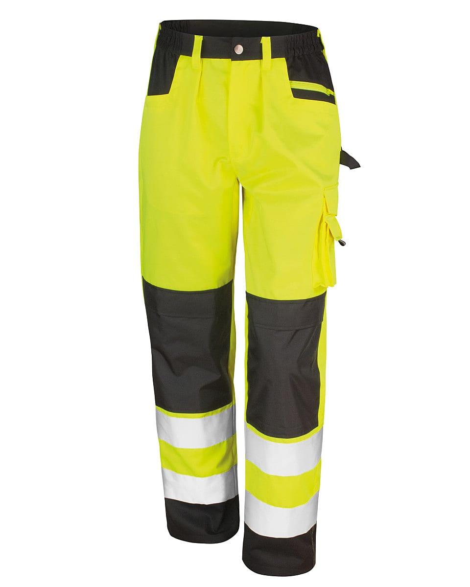 Result Safeguard Cargo Trousers in Hi-Viz Yellow (Product Code: R327X)