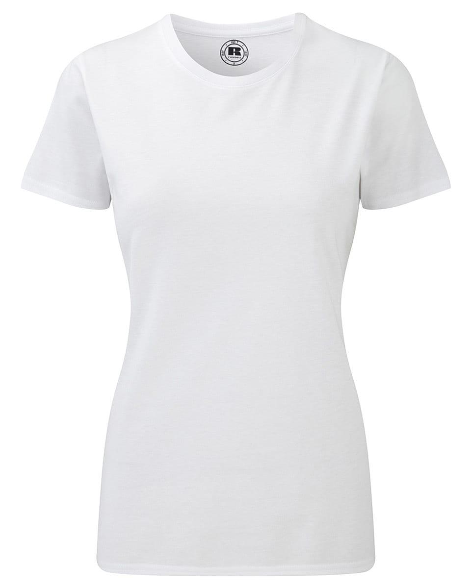 Russell Womens HD T-Shirt in White (Product Code: 165F)