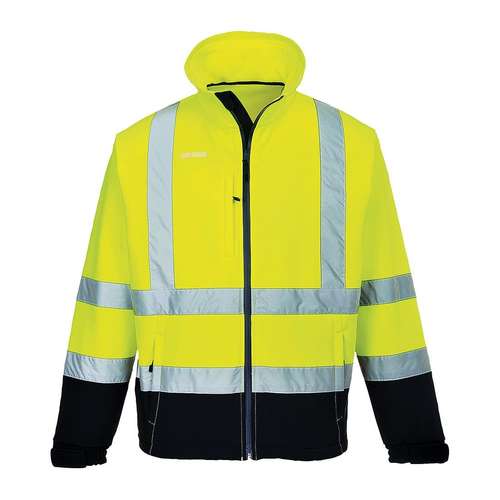 Portwest Hi-Viz Contrast Softshell Jacket (3L) - S425