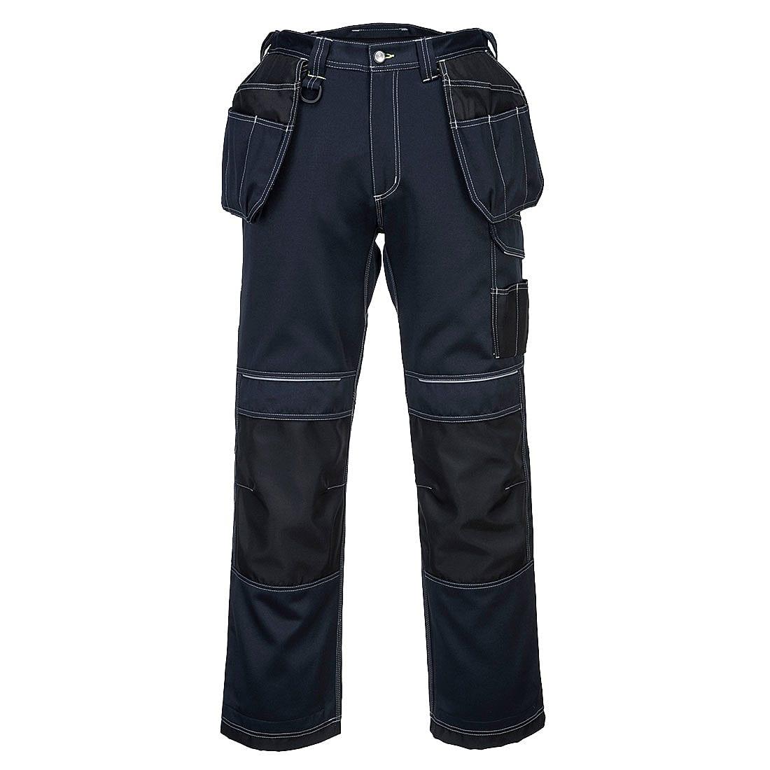 Portwest PW3 Holster Work Trousers in Navy / Black (Product Code: T602)