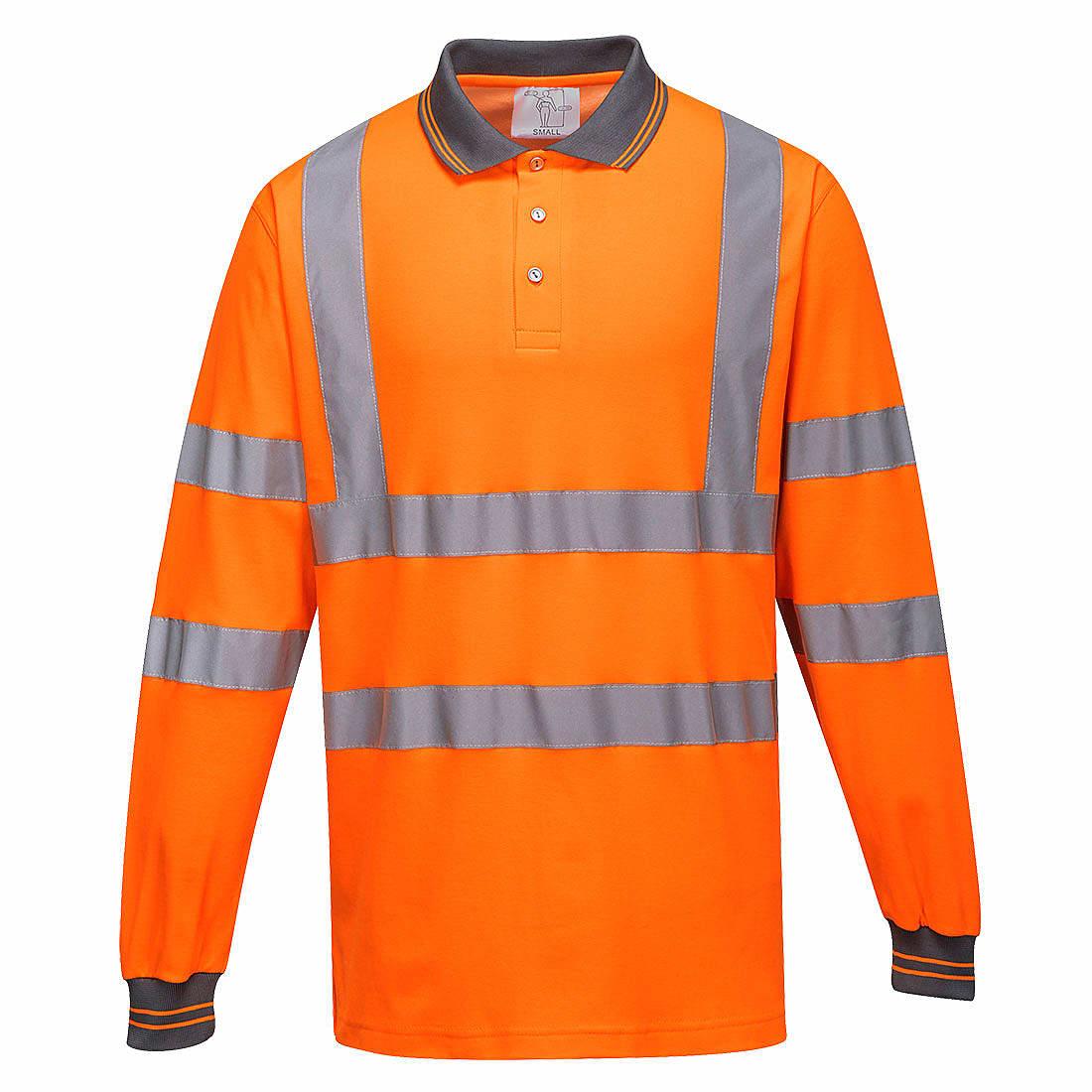 Portwest Long-Sleeved Cotton Comfort Polo Shirt | S271 | Workwear ...