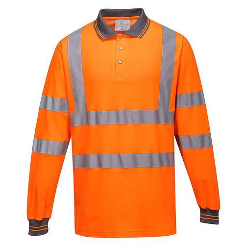 Portwest Long-Sleeved Cotton Comfort Polo Shirt - S271