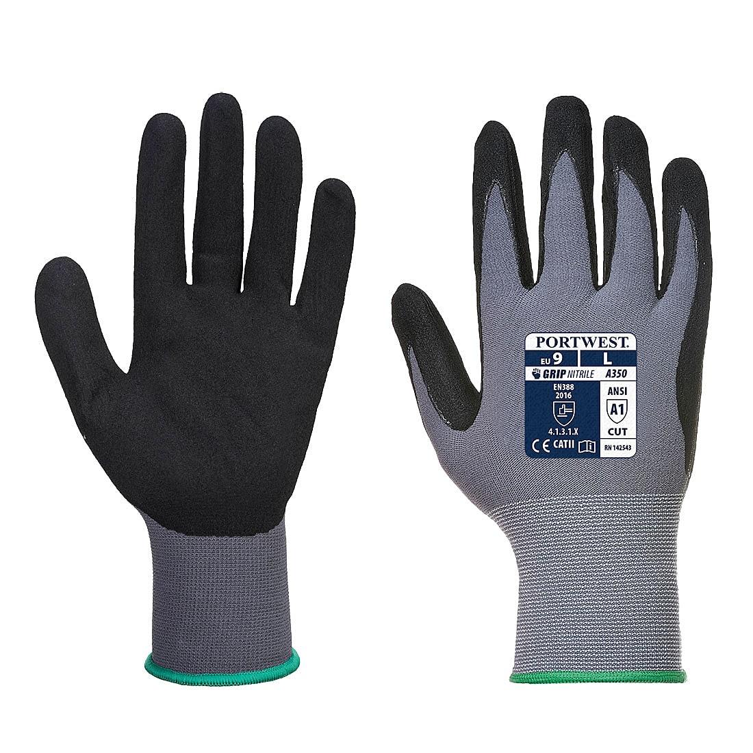 Portwest DermiFlex Gloves in Black (Product Code: A350)