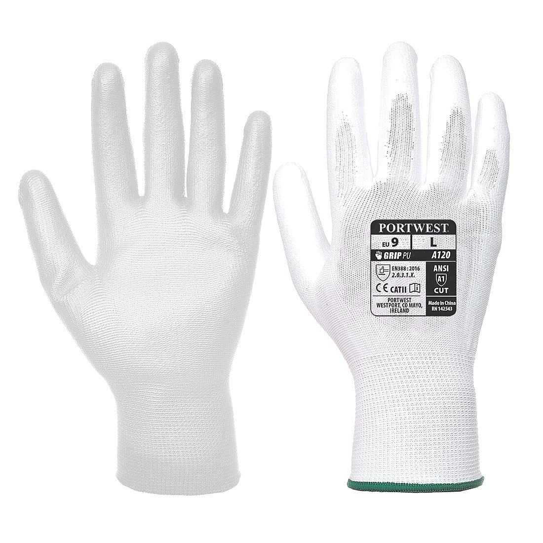 Portwest PU Palm Gloves in White (Product Code: A120)