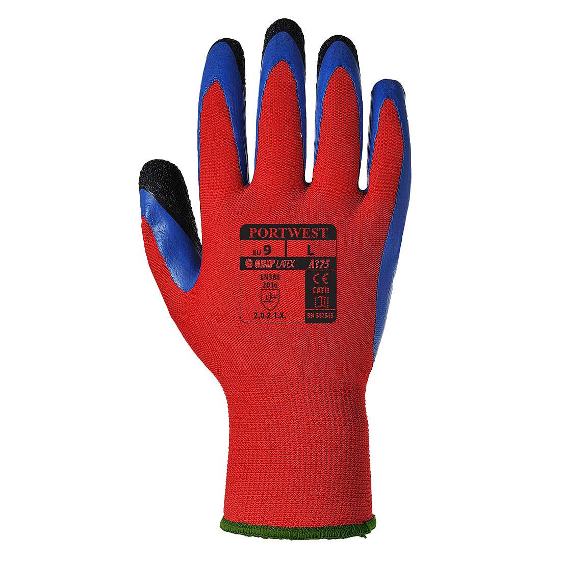 Portwest Duo-Flex Gloves in Red / Blue (Product Code: A175)