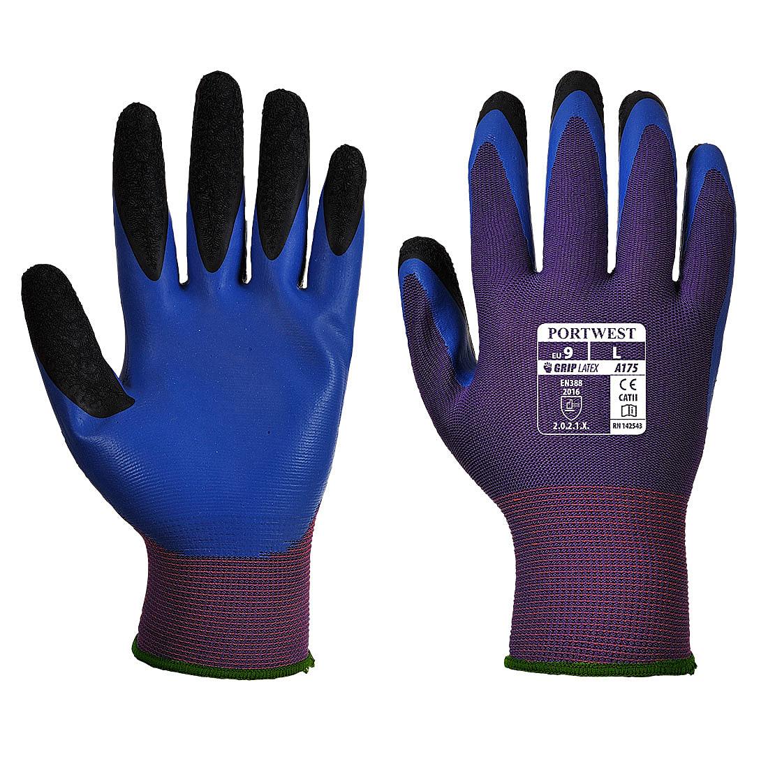 Portwest Duo-Flex Gloves in Purple / Blue (Product Code: A175)