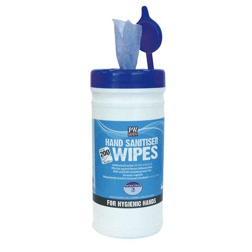 Portwest Hand Sanitiser Wipes (200 Wipes) - IW40
