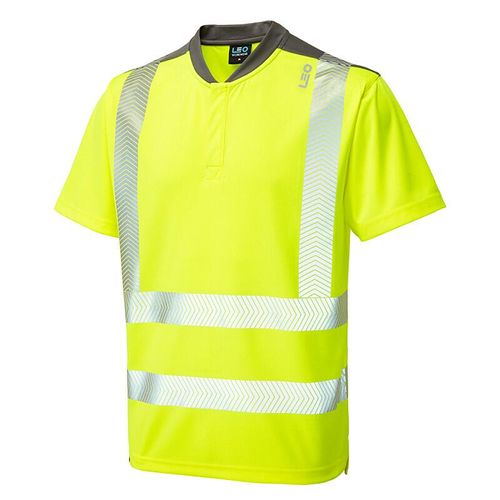 Leo Putsborough ISO 20471 Class 2 Performance T-Shirt Yellow