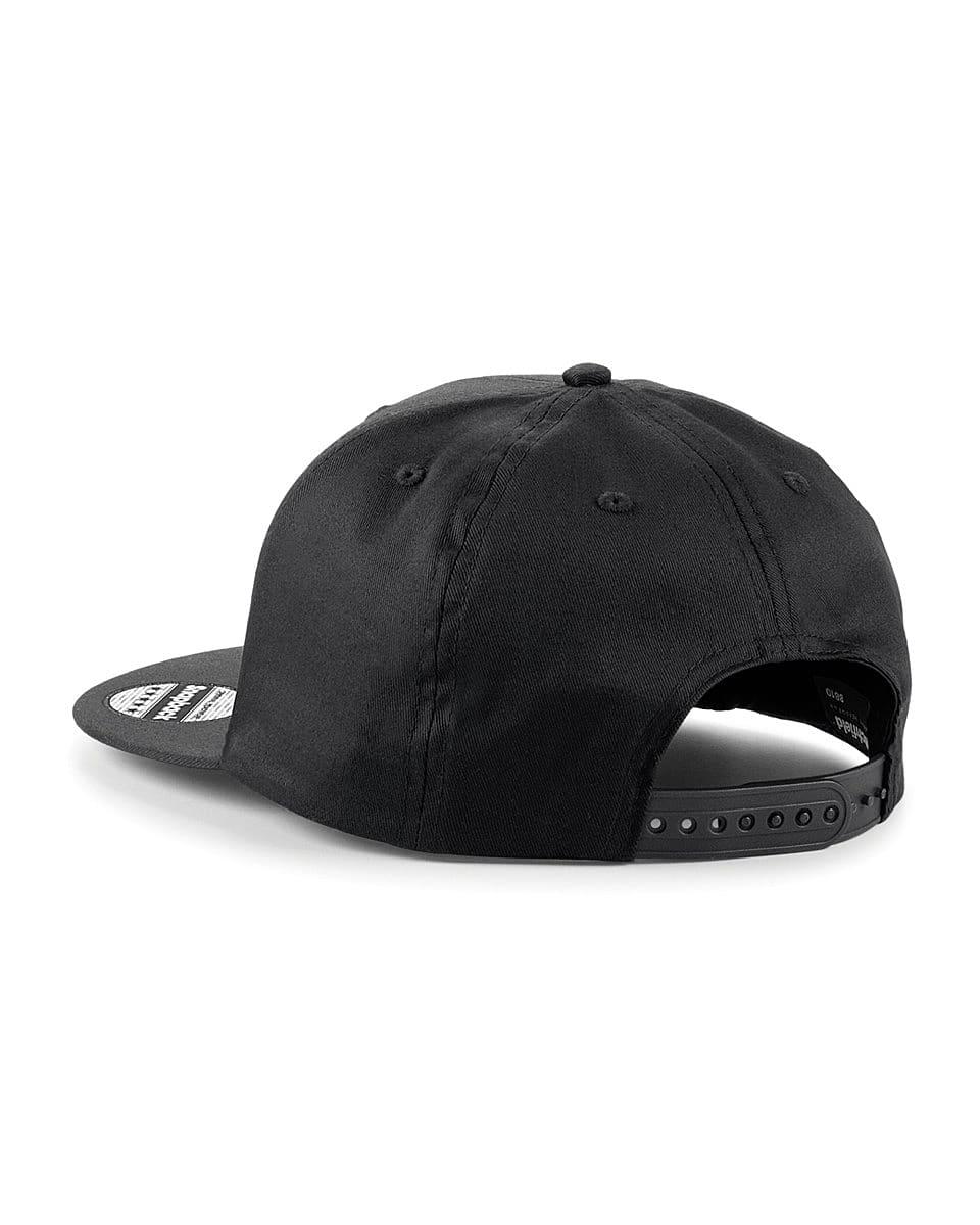 Beechfield Snapback Rapper Cap in Black (Product Code: B610)