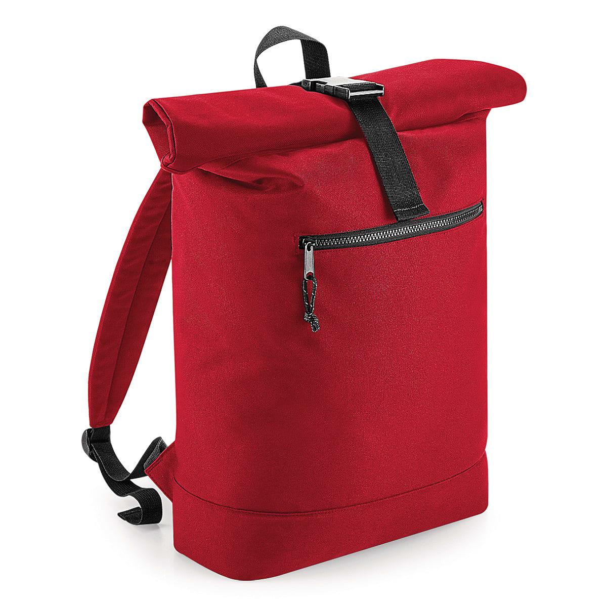 Bagbase Recycled Rolltop Backpack in Classic Red (Product Code: BG286)