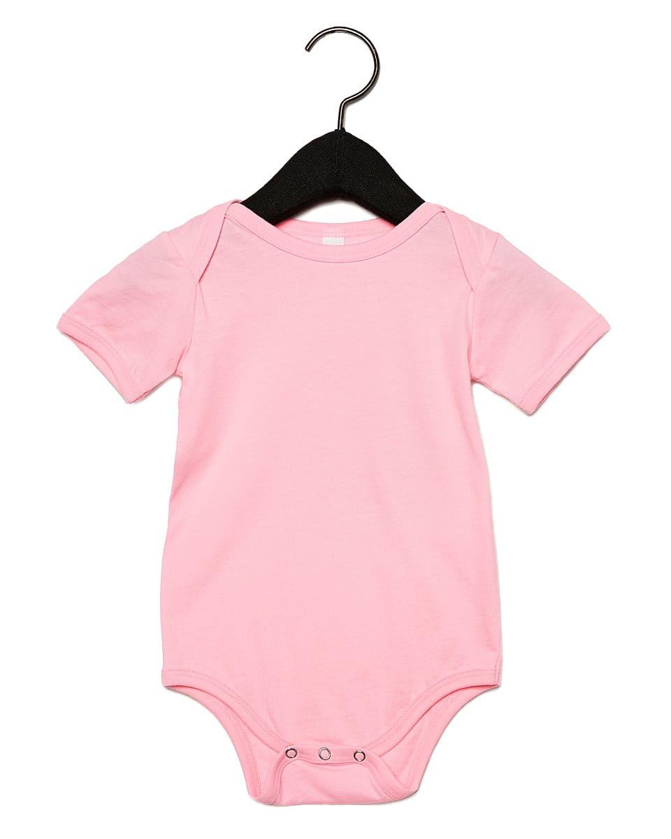 Bella Baby Jersey Short-Sleeve Onesie in Pink (Product Code: BE100B)