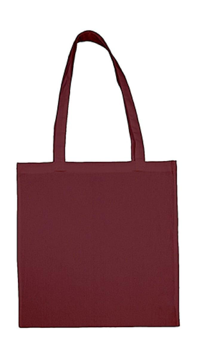 Jassz Bags Beech Cotton Long-Handle Bag in Burgundy (Product Code: 3842LH)