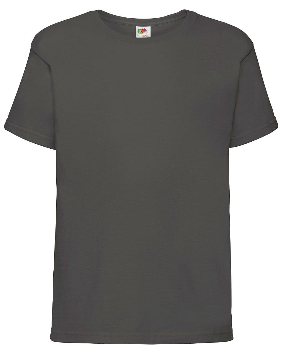 Fruit Of The Loom Kids Sofspun T-Shirt in Light Graphite (Product Code: 61015)