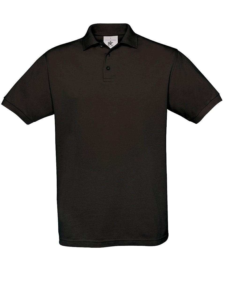 B&C Mens Safran Polo Shirt in Black (Product Code: PU409)