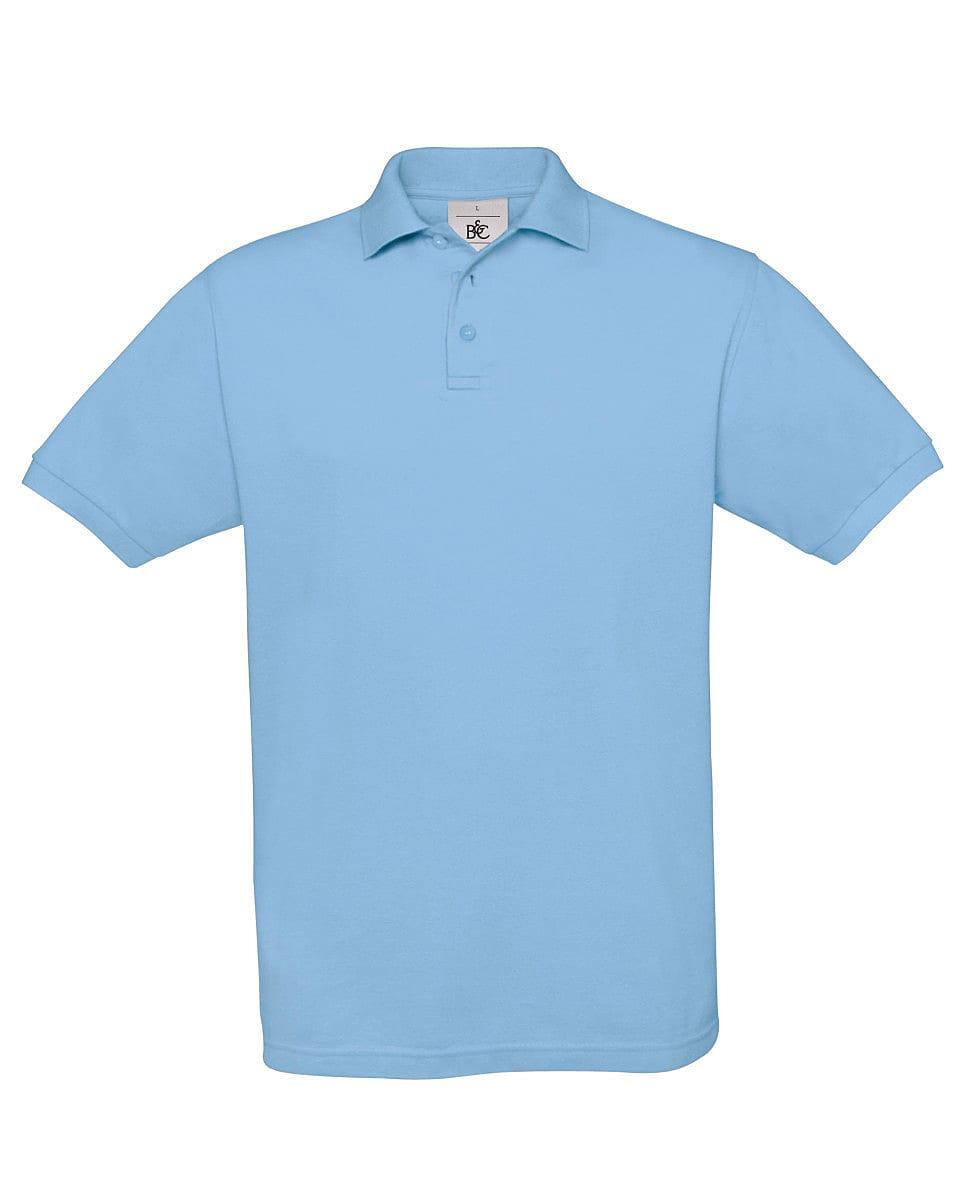 B&C Mens Safran Polo Shirt in Sky Blue (Product Code: PU409)
