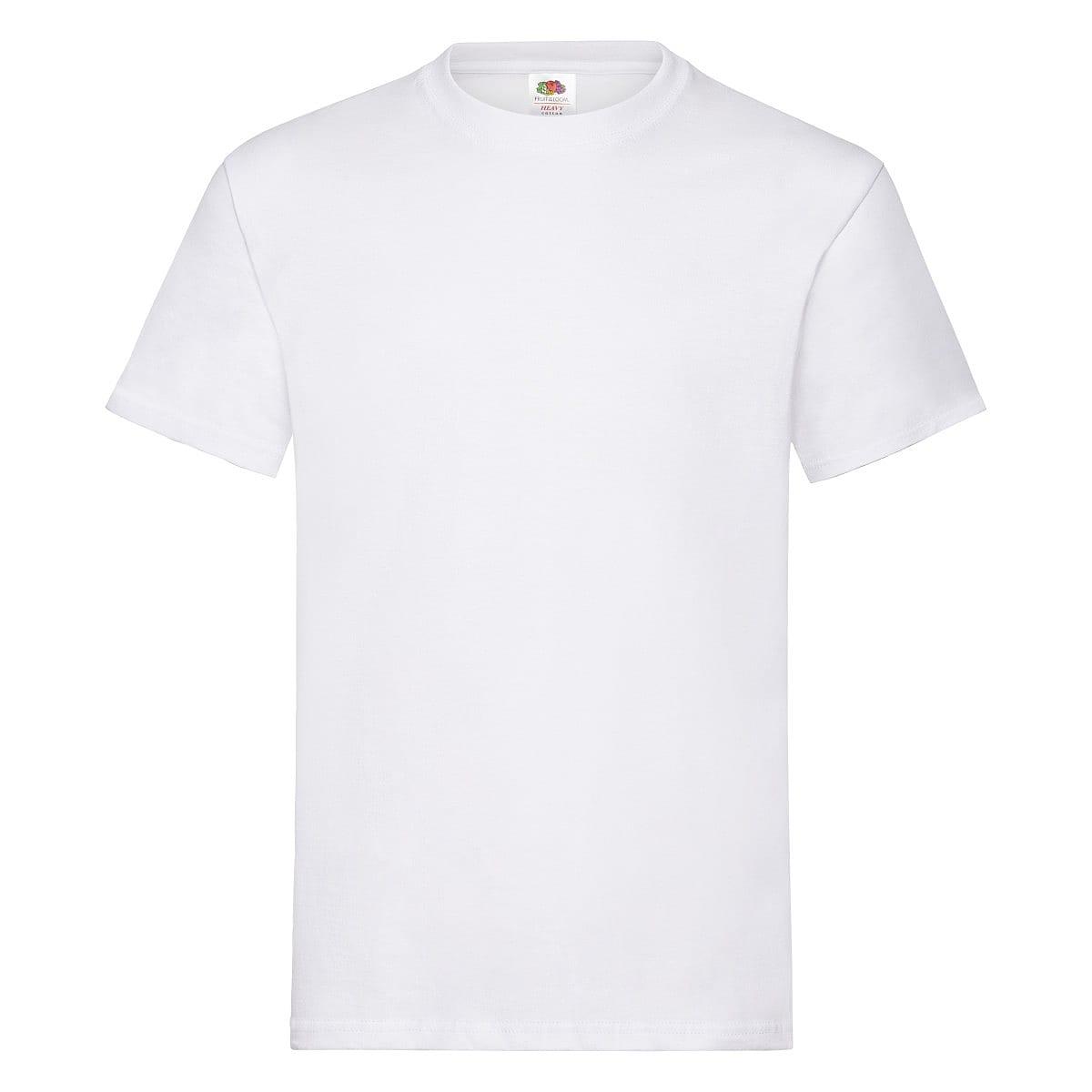 Fruit Of The Loom Heavy Cotton T-Shirt in White (Product Code: 61212)