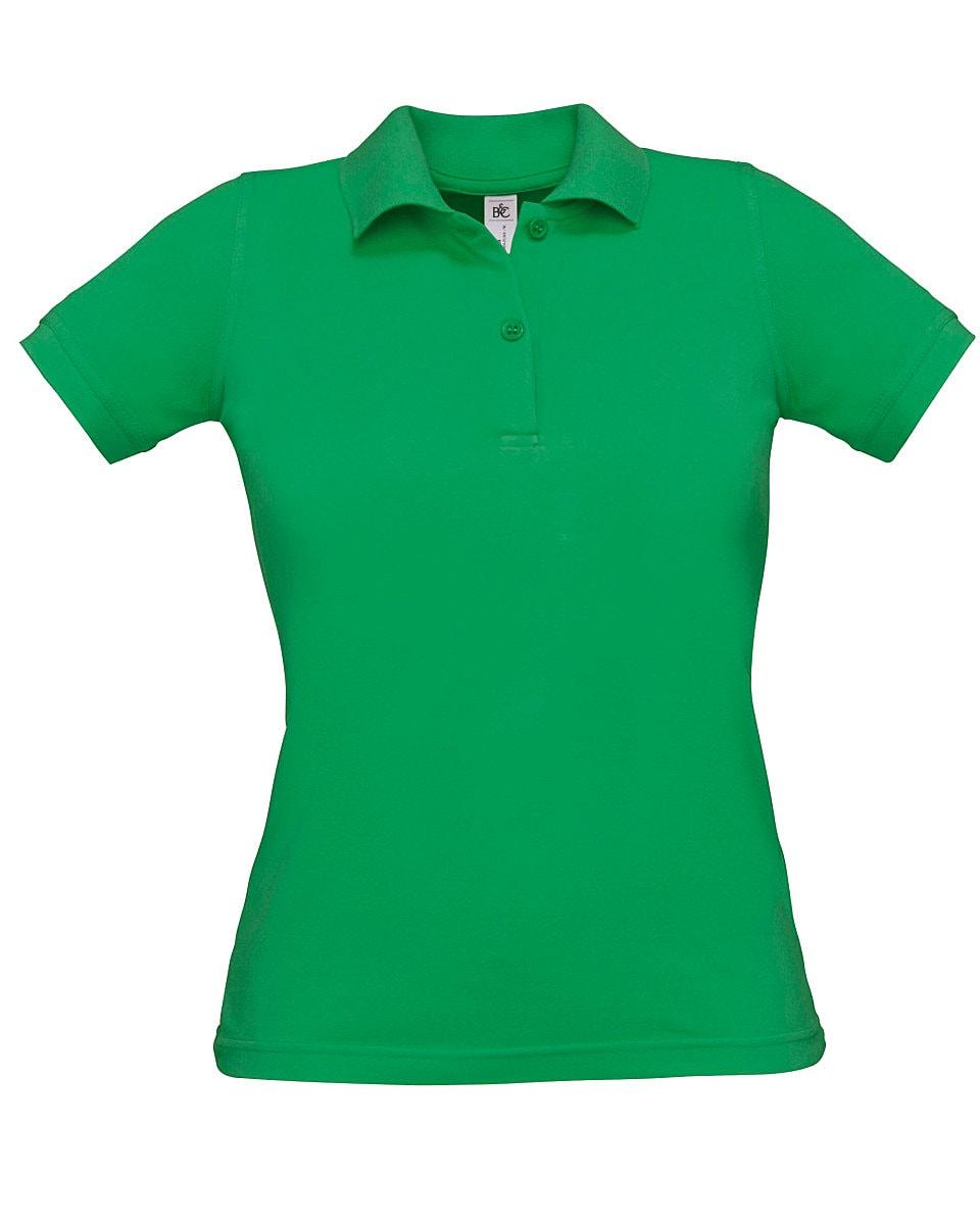 B&C Womens Safran Pure Short-Sleeve Polo Shirt in Kelly Green (Product Code: PW455)