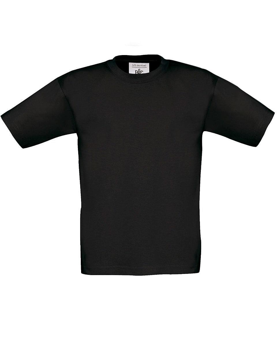 B&C Childrens Exact 190 T-Shirt in Black (Product Code: TK301)