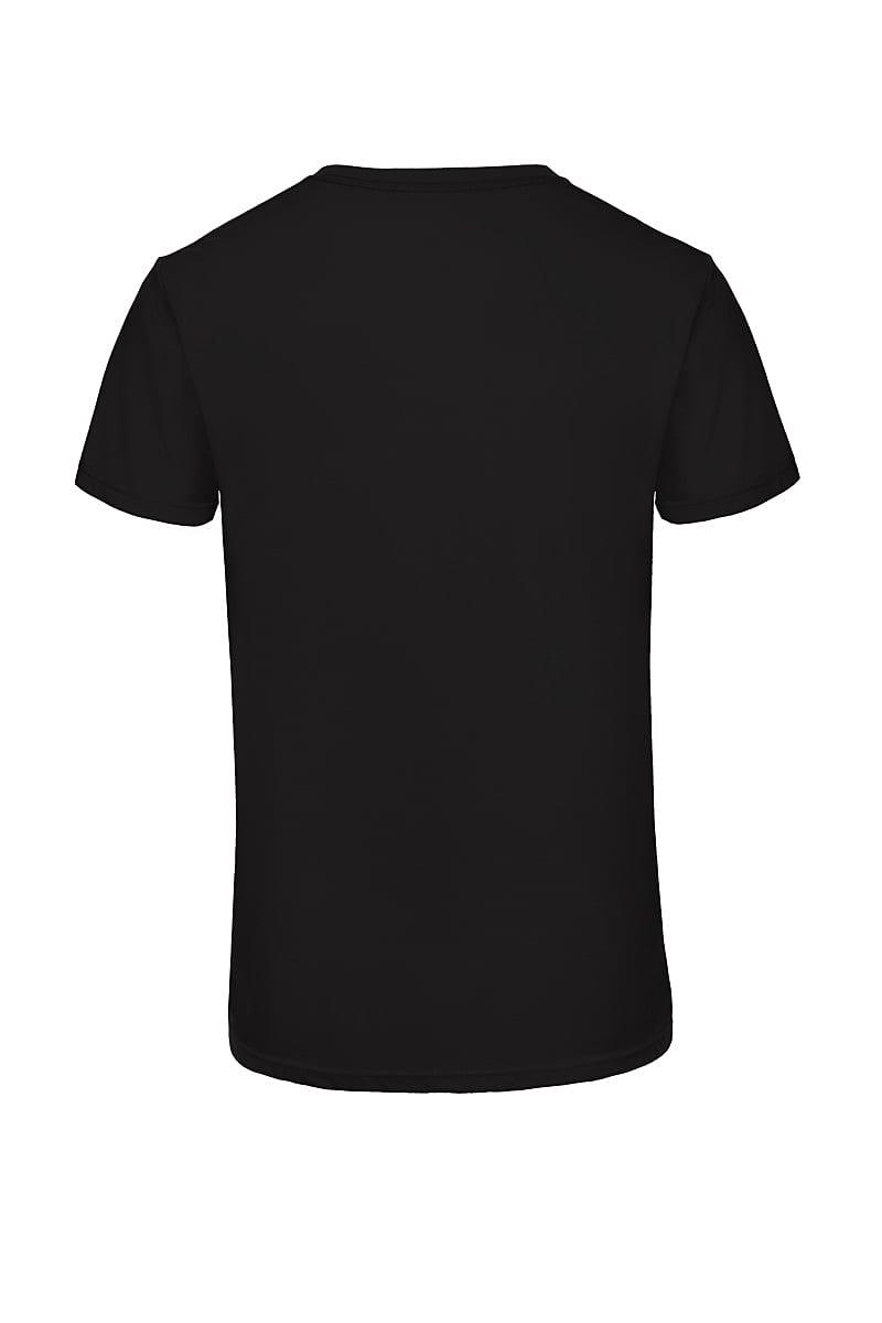 B&C Mens Inspire Triblend V-Neck T-Shirt in Black (Product Code: TM057)