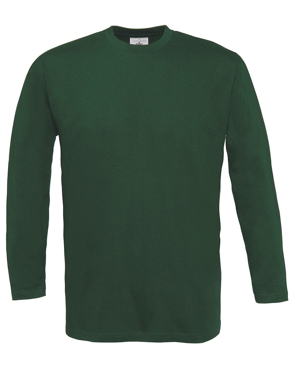 B&C Mens Exact 150 LSL T-Shirt in Bottle Green (Product Code: TU003)