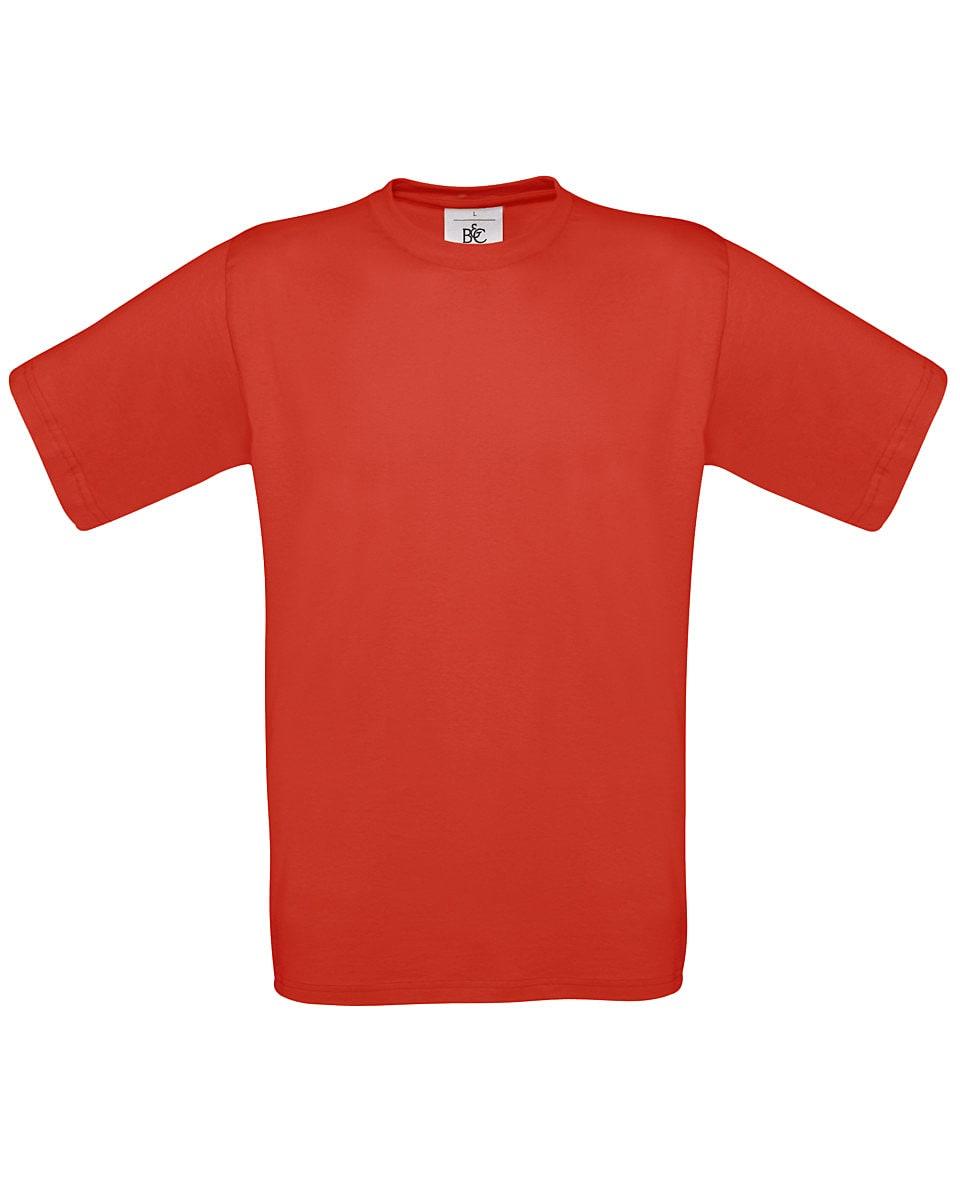 B&C Mens Exact 190 T-Shirt in Red (Product Code: TU004)