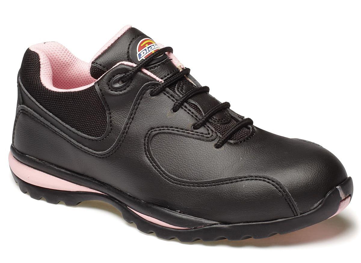 Dickies Womens Ohio Safety Trainers in Black / Pink (Product Code: FD13905)