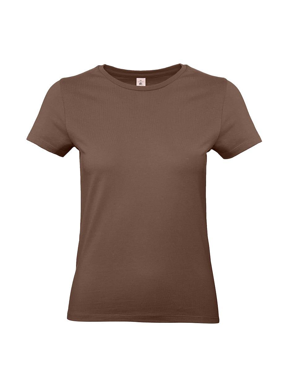 B&C Womens E190 T-Shirt in Chocolate (Product Code: TW04T)