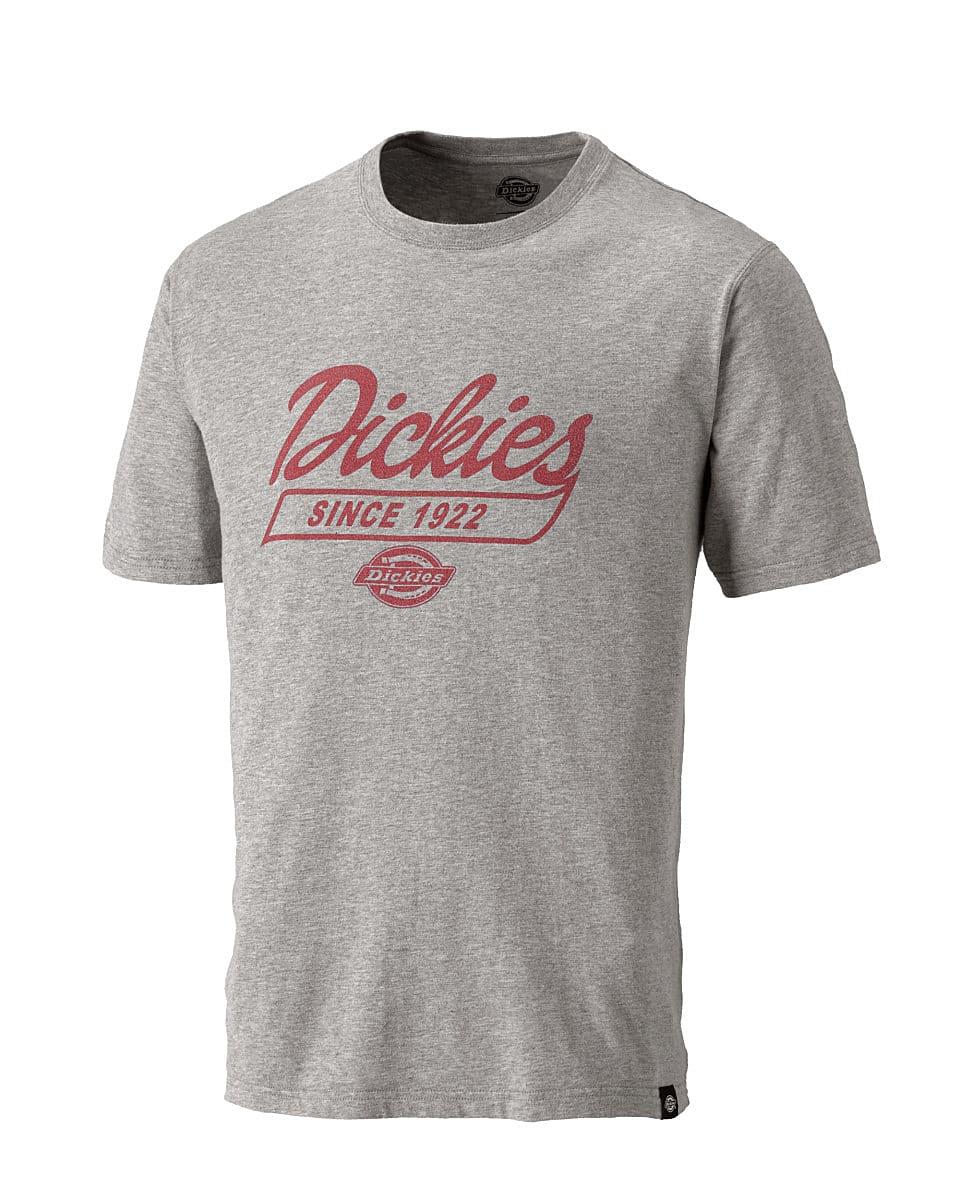 Dickies Hampstead Printed Brand T-Shirt in Grey Melange (Product Code: SH5021)