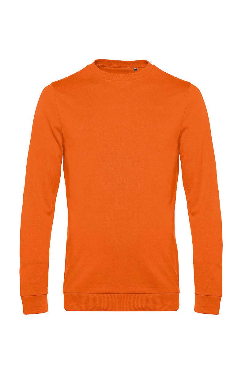 B&C Mens Set In Sweat Jacket in Pure Orange (Product Code: WU01W)