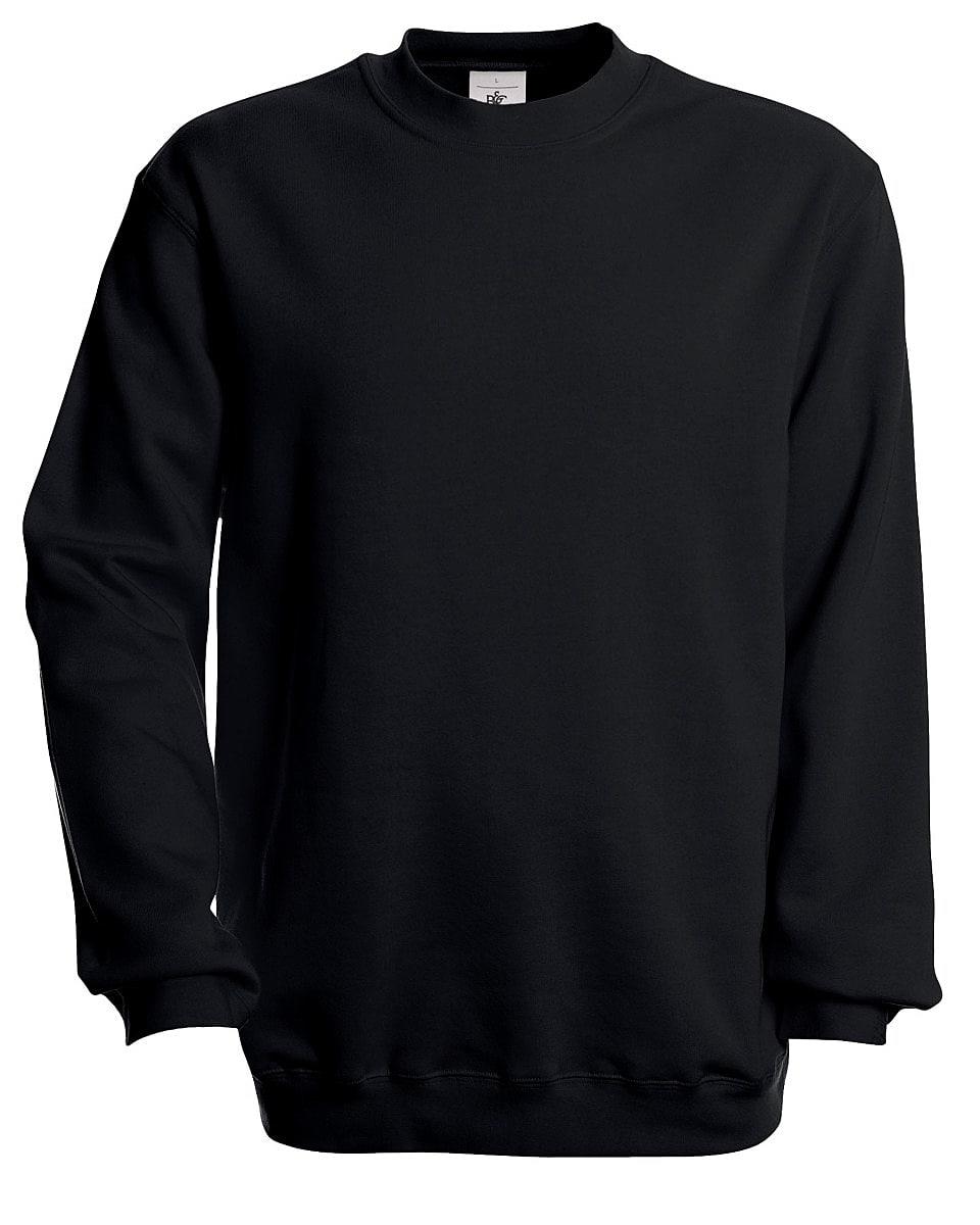 B&C Set In Sweatshirt in Black (Product Code: WU600)
