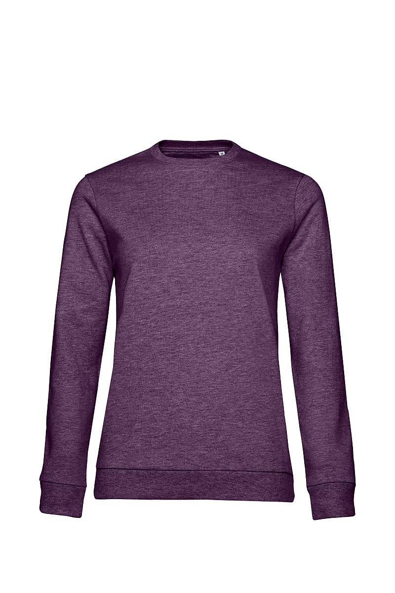 B&C Womens set In Sweatshirt in Heather Purple (Product Code: WW02W)