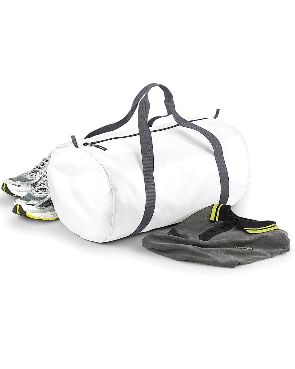 Bagbase Packaway Barrel Bag in White (Product Code: BG150)