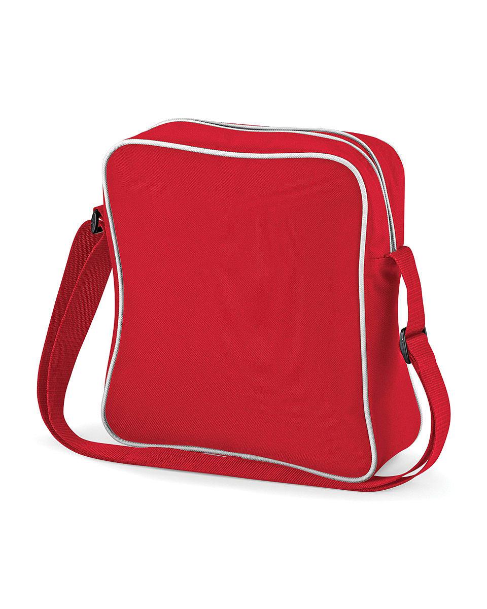 Bagbase Retro Flight Bag in Classic Red / White (Product Code: BG16)