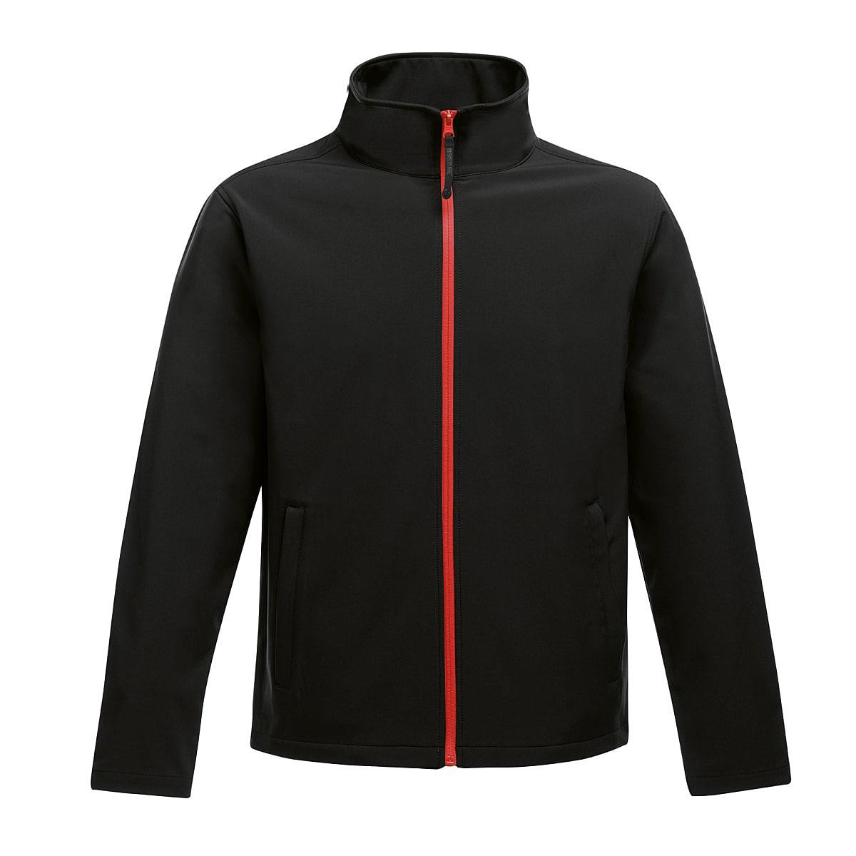 Regatta Mens Ablaze Softshell Jacket in Black / Classic Red (Product Code: TRA628)