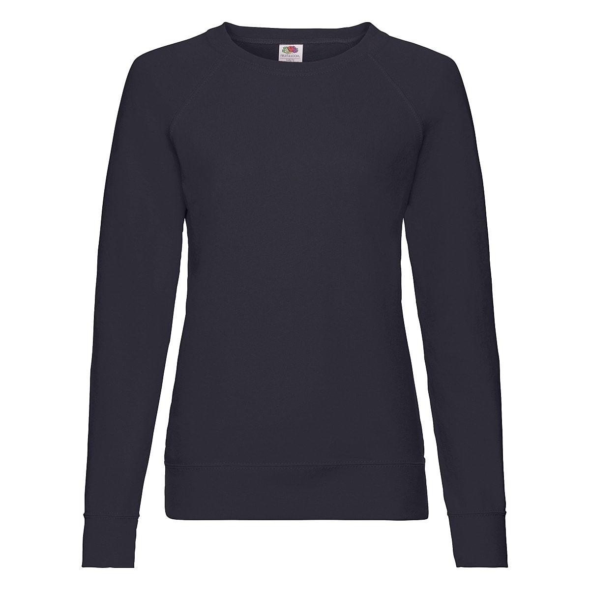Fruit Of The Loom Lady-Fit Lightweight Raglan Sweater in Deep Navy (Product Code: 62146)