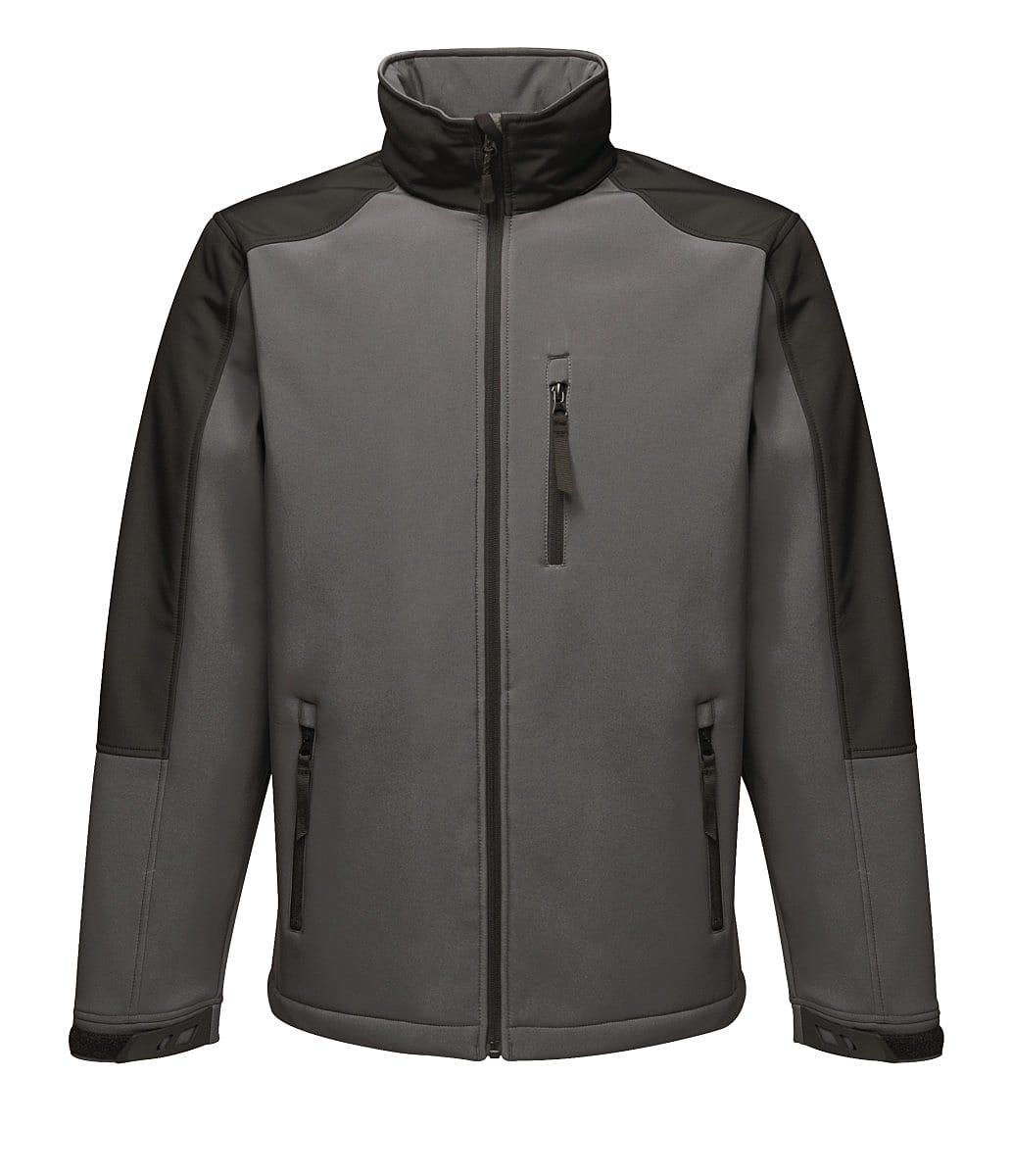 Regatta Hydroforce 3-layer Membrane Softshell Jacket in Seal Grey / Black (Product Code: TRA650)
