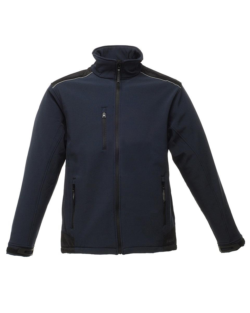 Regatta Sandstorm Workwear Softshell Jacket in Navy / Black (Product Code: TRA651)
