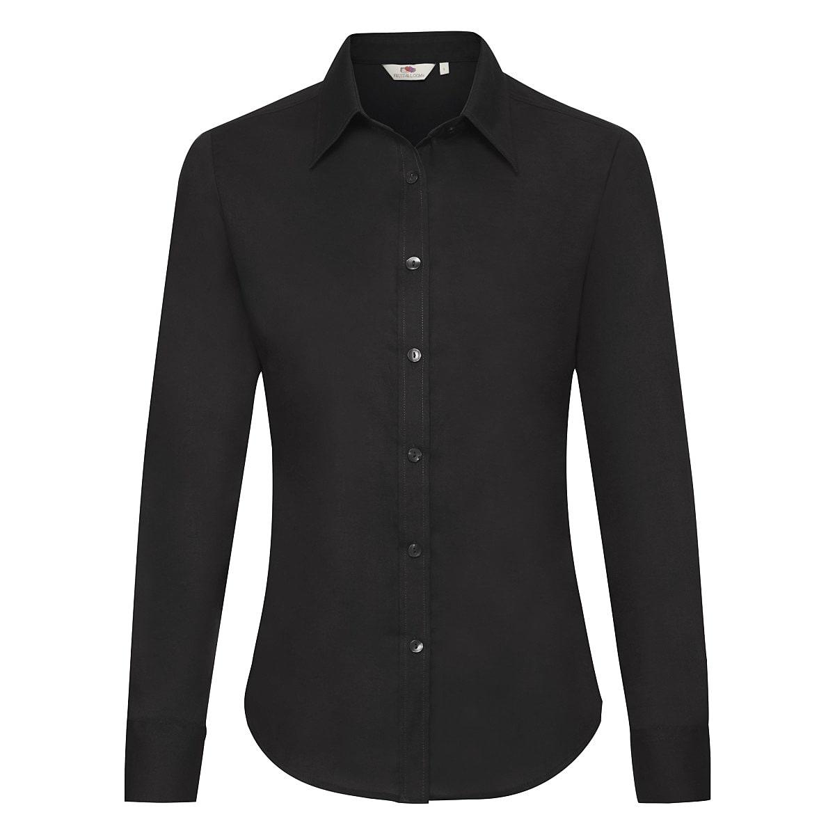 Fruit Of The Loom Lady-Fit Long-Sleeve Oxford Shirt | 65002 | Workwear ...