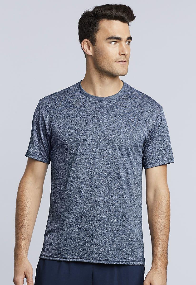 Gildan Adult Core T-Shirt in Heather Sport Royal (Product Code: 46000)