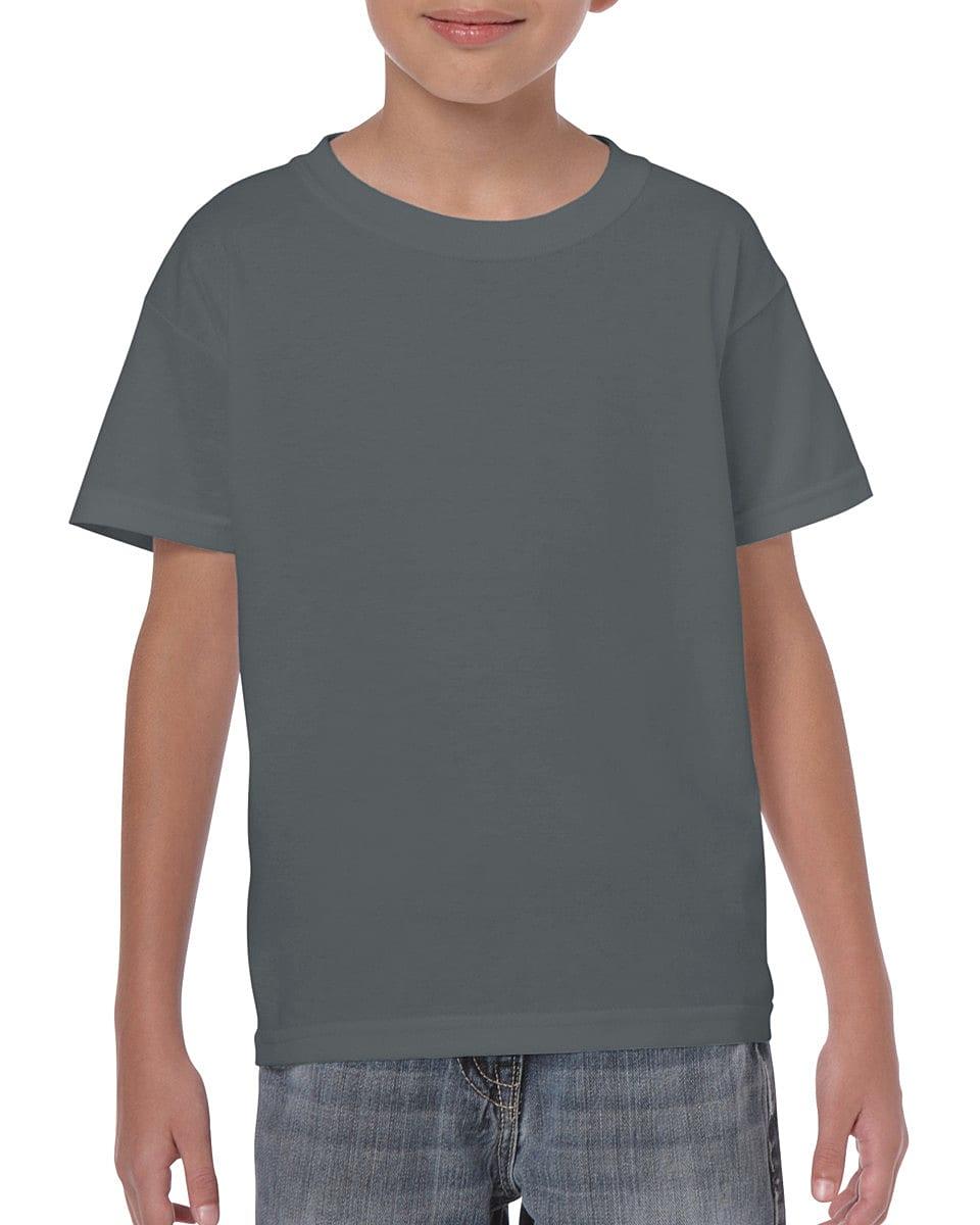 Gildan Childrens Heavy Cotton T-Shirt in Charcoal (Product Code: 5000B)