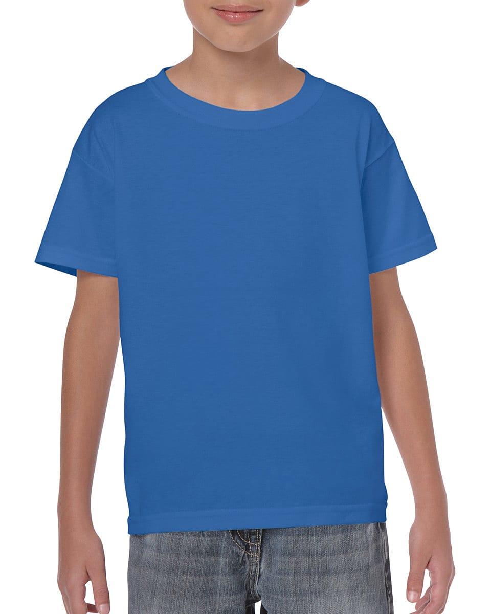 Gildan Childrens Heavy Cotton T-Shirt in Royal Blue (Product Code: 5000B)