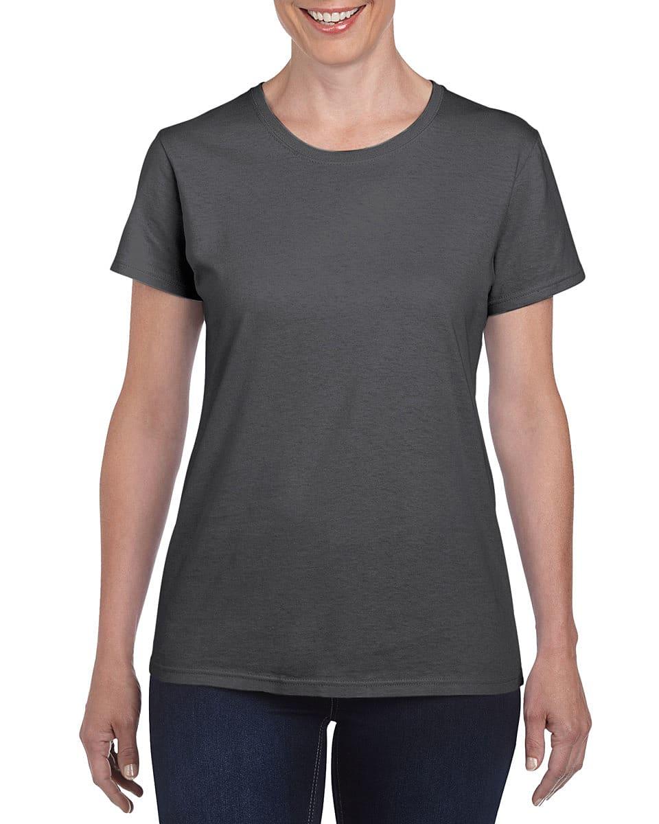 Gildan Womens Heavy Cotton Missy Fit T-Shirt in Dark Heather (Product Code: 5000L)